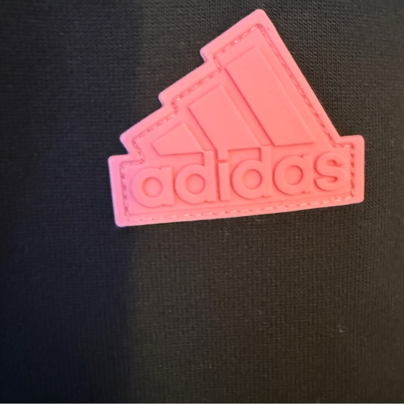 Adidas Black and Pink Womens Joggers Medium Athleisure Pants - Picture 5 of 9